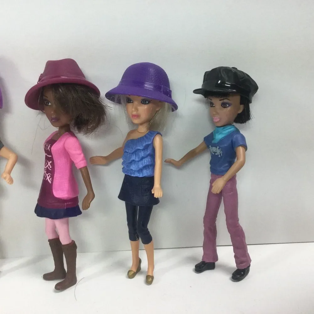Spin Master Dolls Lot of 5 2011‎ McDonald's Happy Meal Toy LIV Posable  6in Tall